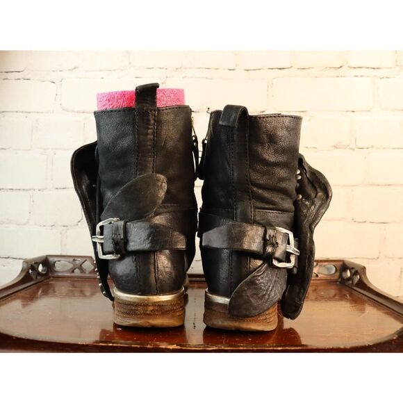 A.S.98 Black Silver Studded Boots EU Sz 39 US Sz 8/9 - Picture 5 of 11